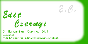 edit csernyi business card